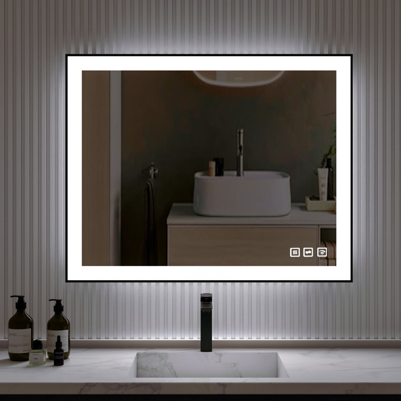 Aluminum Flat Mirror, 32" H x 40" W