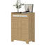 Armoire à café, buffet avec tiroir et tablette réglable, armoire de rangement avec porte de grange