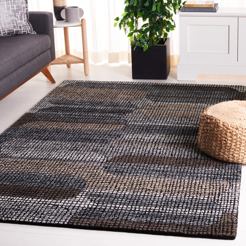 Tapis rectangulaire en laine Xamiera, Rectangle de 5 pi x 8 pi