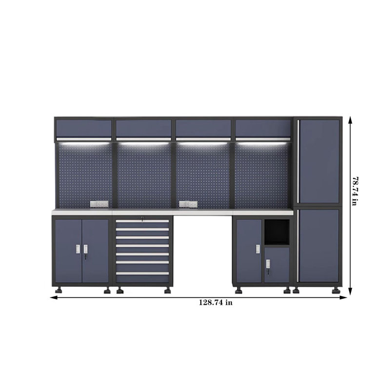 Workshop garage complete storage system set