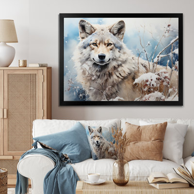Wolf Winters Embrace - Animals Wall Decor