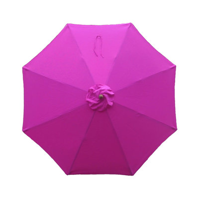 Auvent de remplacement pour parasol rond 9 '9 baleines fuchsia