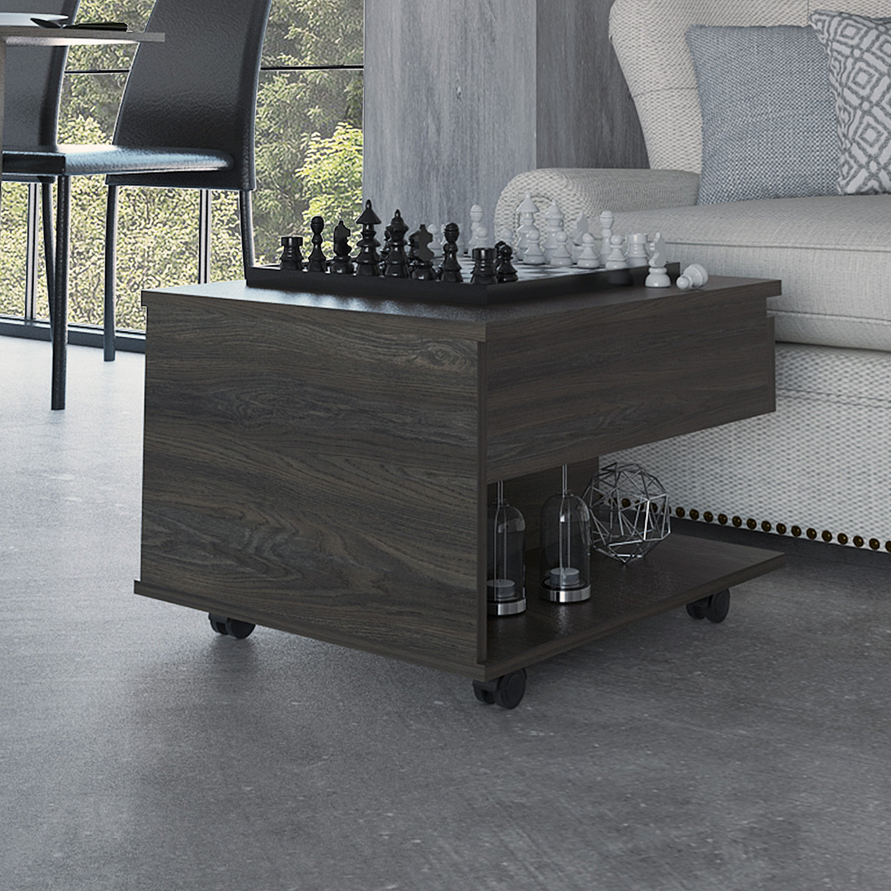 Latitude Run® Cichocki Lift Top Wheel Coffee Table with Storage Wayfair