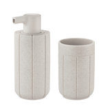 KUA Bathroom Accessory Set - Micro Chip (grey)