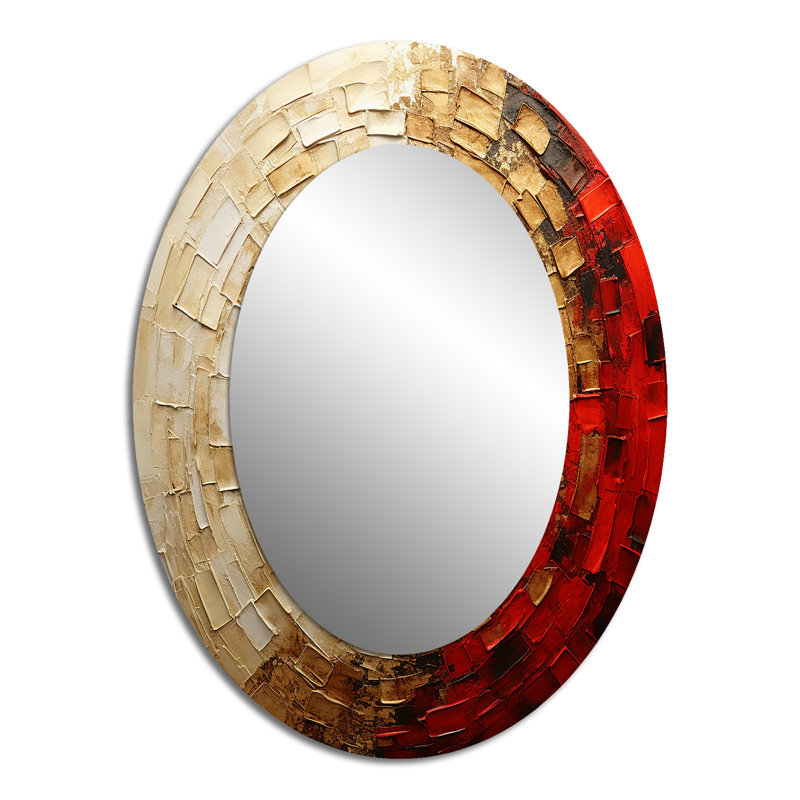 Miroir mural moderne doré, 40 po x 30 po