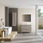 Rose C80F Free Standing Bathroom Vanity Unit in Matte White with Polished Chrome Handles-2038980085-2038980082