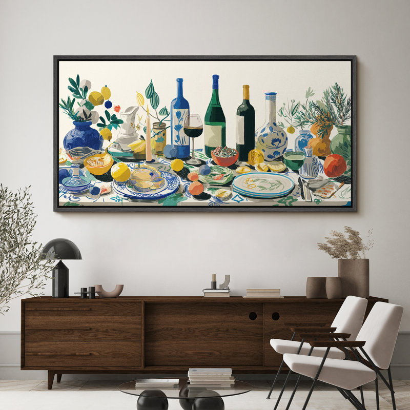 Impression d'art sur toile encadrée, Noir, H 30 po x l 60 po