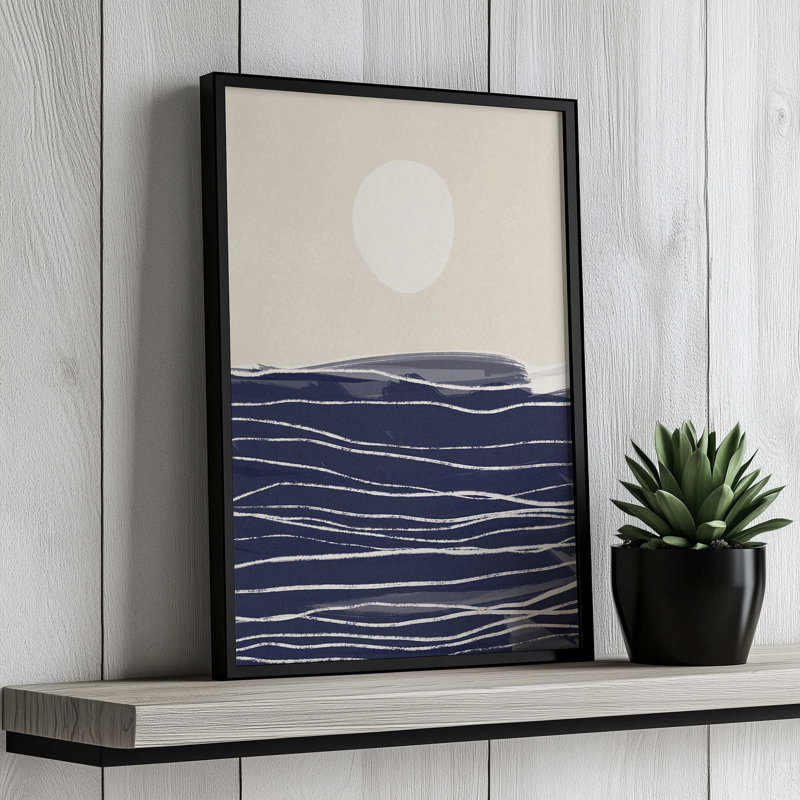 «Abstract Seascape 2» par Garima Dhawan, reproduction d'art, Tanné, H 48 po x l 36 po