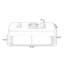 Table basse rectangulaire en bois manufacturé blanc-2032163204