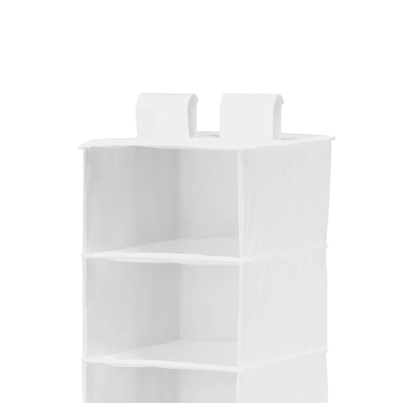 Nazihah Fabric Hanging Organizer, White