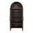 72 Inch Tall Rustic Arched Cabinet Display Cabinet, Wood Kitchen Pantry Cupboard, 2 Arched Glass Doors,  With Storage And Adjustable Shelves For Dining Room, Living Room-1928601207