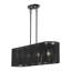 Grand lustre linéaire noir 4 lumières Acordia-1023162010-1023162013