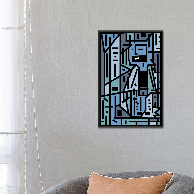 «The Sad Hipster And The Copper Mosquito» par Barruf, impression sur toile tendue, H 26 po x l 18 po x P 1,5 po, Pas de tapis