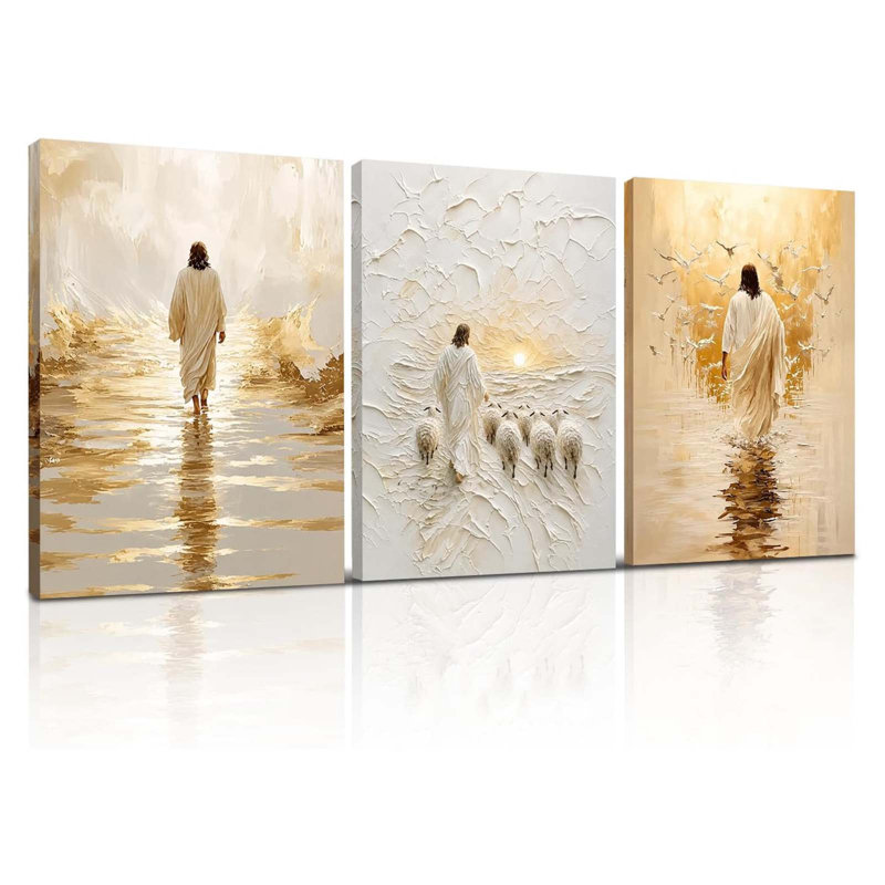 3 Piece Wrapped Canvas Print, 60cm H x 120cm W