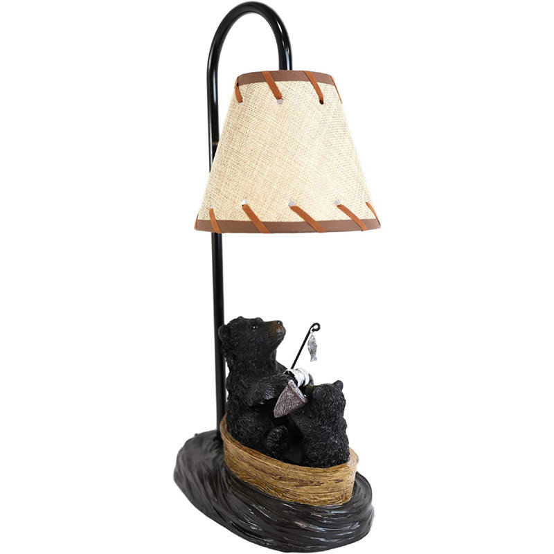 Lampe de table noire 17 po Stamey