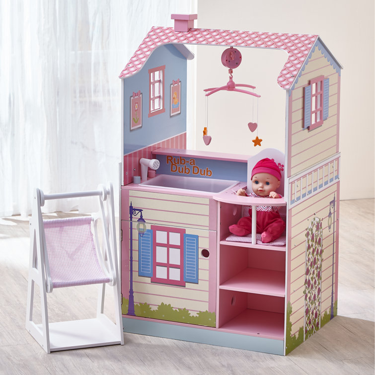 Olivia's Little World Two-Sided Wooden Baby Doll Changing Station & Reviews