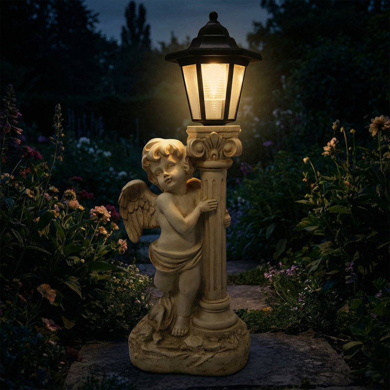 Ensemble de statue colonne ange