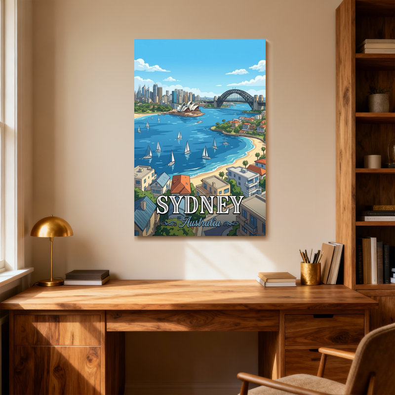 Scénique et paysages urbains Sydney Harbour Bridge, H 24 po x l 16 po
