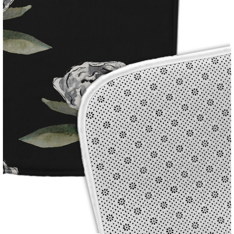 Tapis de bain Ontario, l 17 po x L 24 po, Noir