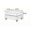 Meuble de salon 1pc avec repose-pieds capitonné-447124927