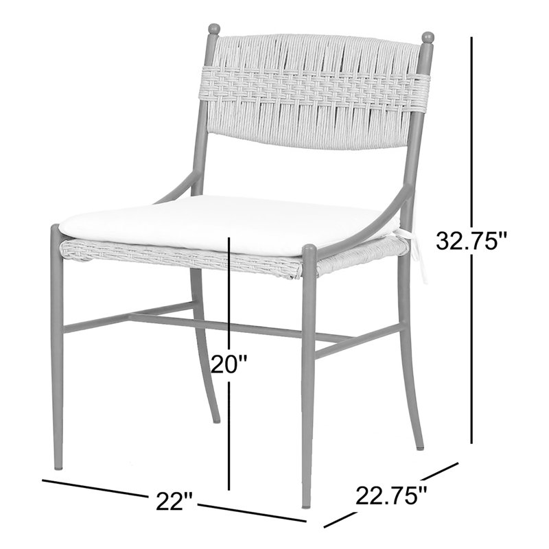 Mae Outdoor Dining Chair-Fine Textured Natural