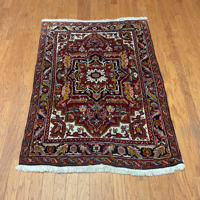  Handmade Heriz Wool Rug