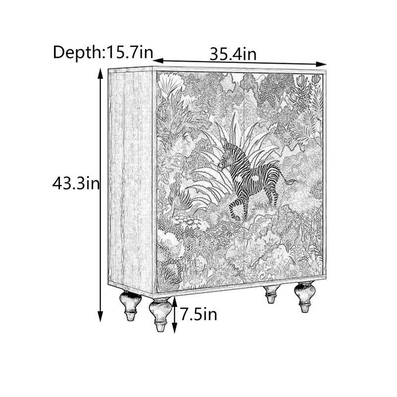 Armoire d'entrée Mid-Century