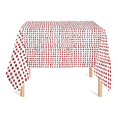 Collegiate Polka Dots Square Tablecloth