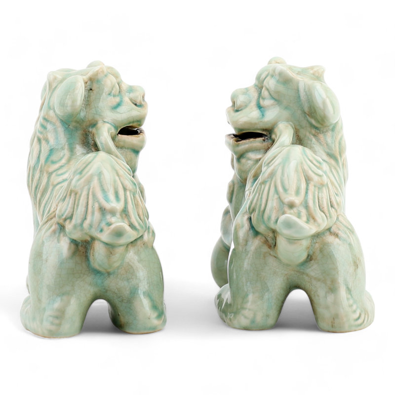 Porcelain Foo Dogs Pair