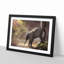 Mother Elephant Encouraging Baby - Picture Frame Painting Print-56860635-56860634