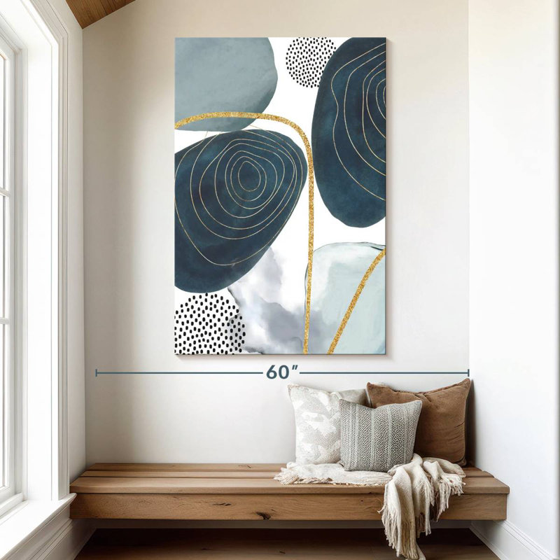 Avery Shapley Blue V, 51" H x 34" W