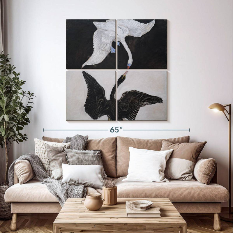 Brampt The Swan No. 1, 45" H x 45" W