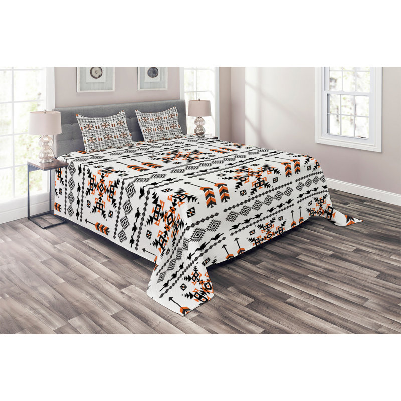 Rustic Coverlet, King Bedspread + 2 Shams