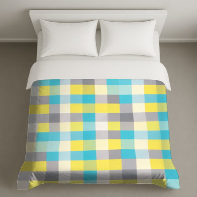 Housses de couette à motif à carreaux pastel