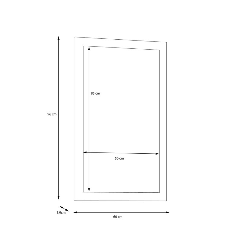 Malaki Flat Wall Mirror