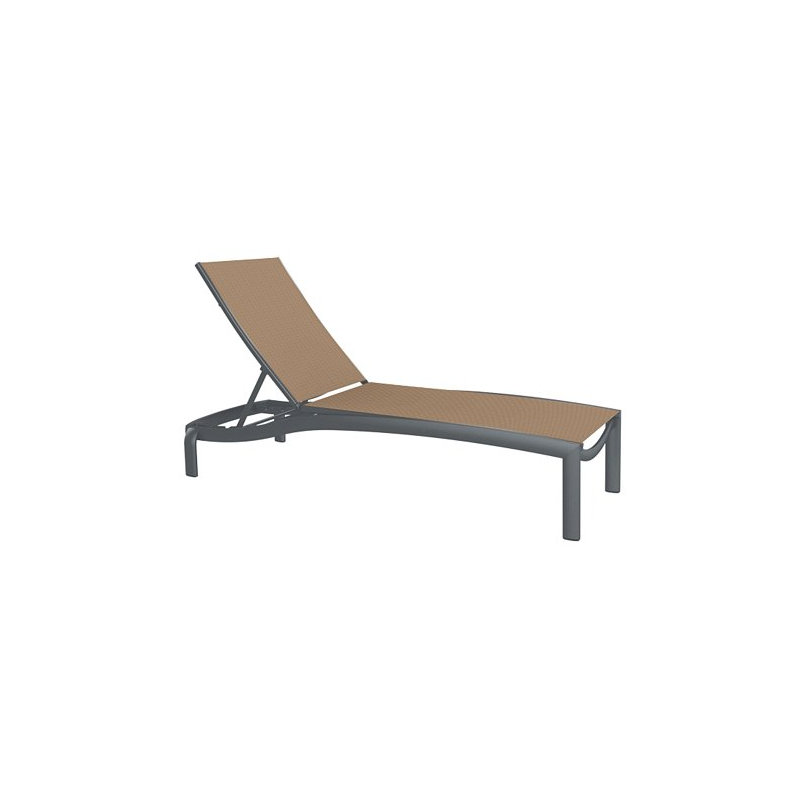 Kor Outdoor Chaise Lounge, Graphite, Cape Cove