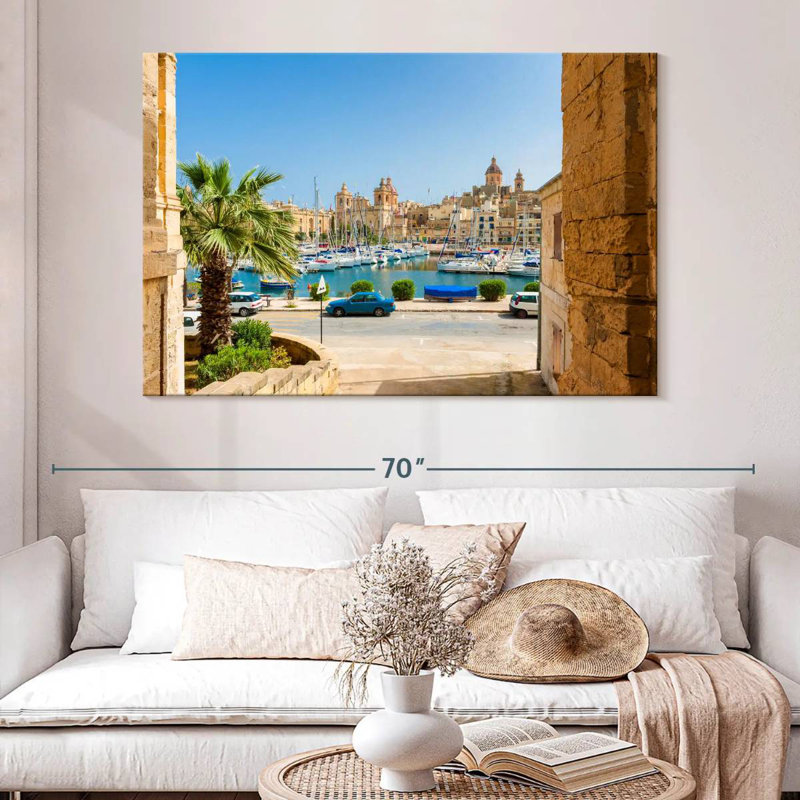 Gillard Street à Senglea Marina, H 34 po x l 51 po