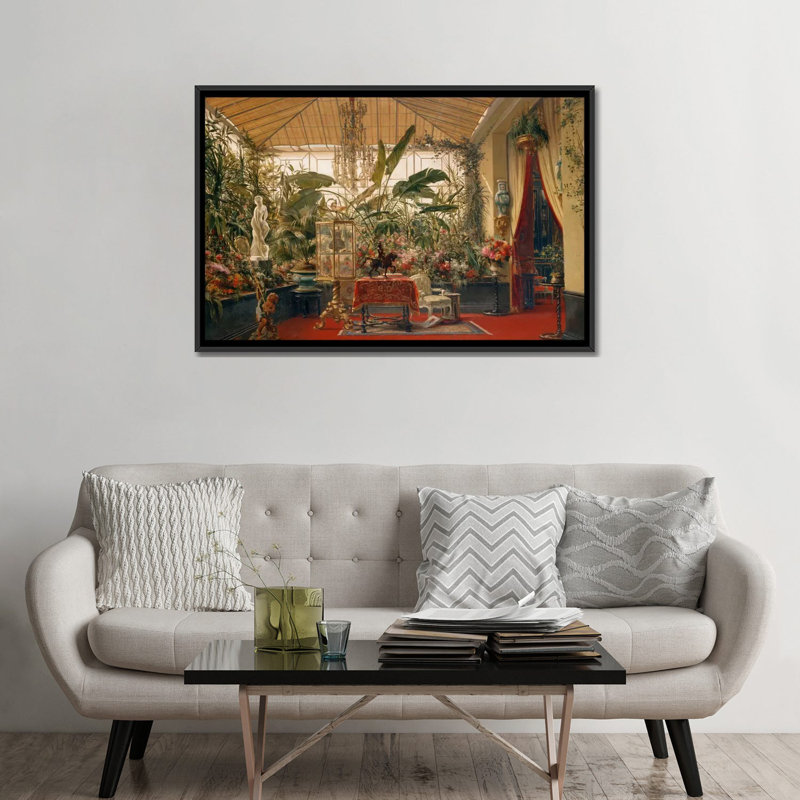 « vã© randa de la princesse mathil » par charles giraud, reproduction d’impression sur toile tendue, Toile avec cadre noir