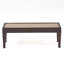 Patio et table, brun, coussins d’eau, support en fer,