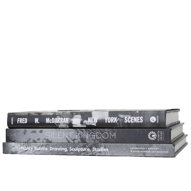Decorative Books - Stone Coffee Table Stack - 4 Grey Books