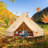 VEVOR Canvas Bell Tent 4-Season Camping Yurt Tent with Stove Jack-97761912-97761911