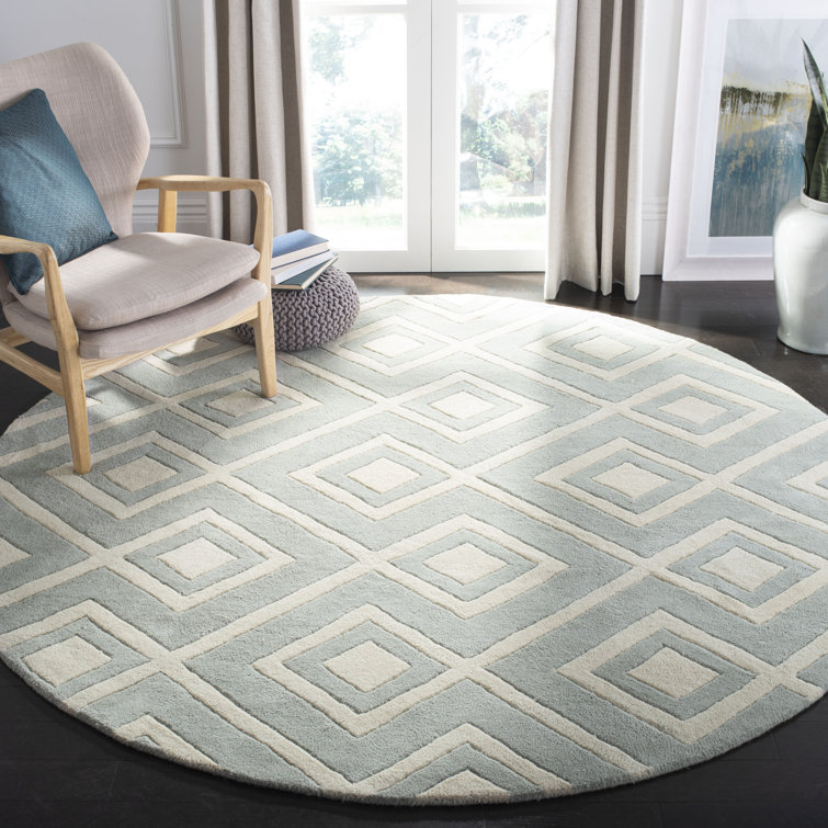 Deedie Hand Tufted Wool Geometric Rug