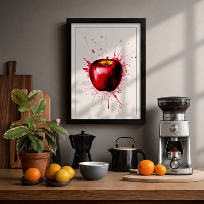 Apple Burst Modern - Framed Print