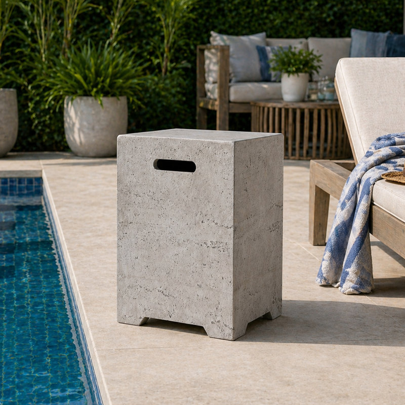 Propane Tank Cover Outdoor Side Table