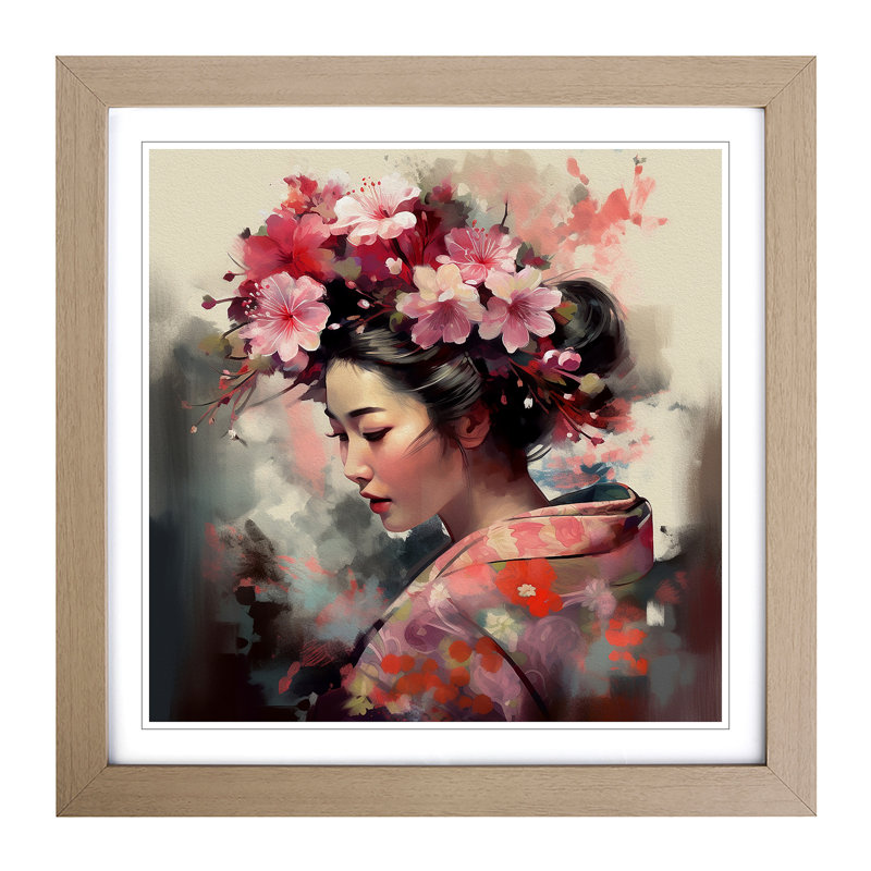 Single Picture Frame Print on Wood, Oak