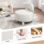 Fauteuil d'appoint sans accoudoirs avec dossier incurvé, fauteuil rembourré pour le salon, la chambre à coucher, la salle de lecture-414952205