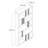 Modern Wall-Mounted Bookshelf, White & Walnut Finish, 35.4 x 70.9 x 7.9 inches | 100% Melamine Coated Particle Board, Thickness: 0.7 inches | Numerous Shelves, Stylish & Functional Design for Home or Office-1108598443