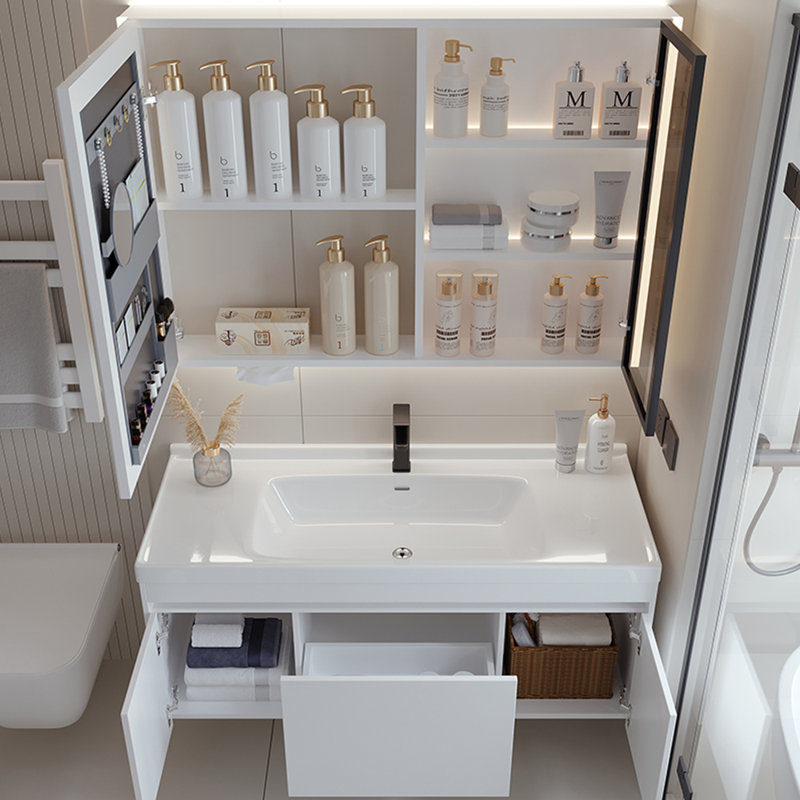 Armoire de salle de bain française moderne et simple