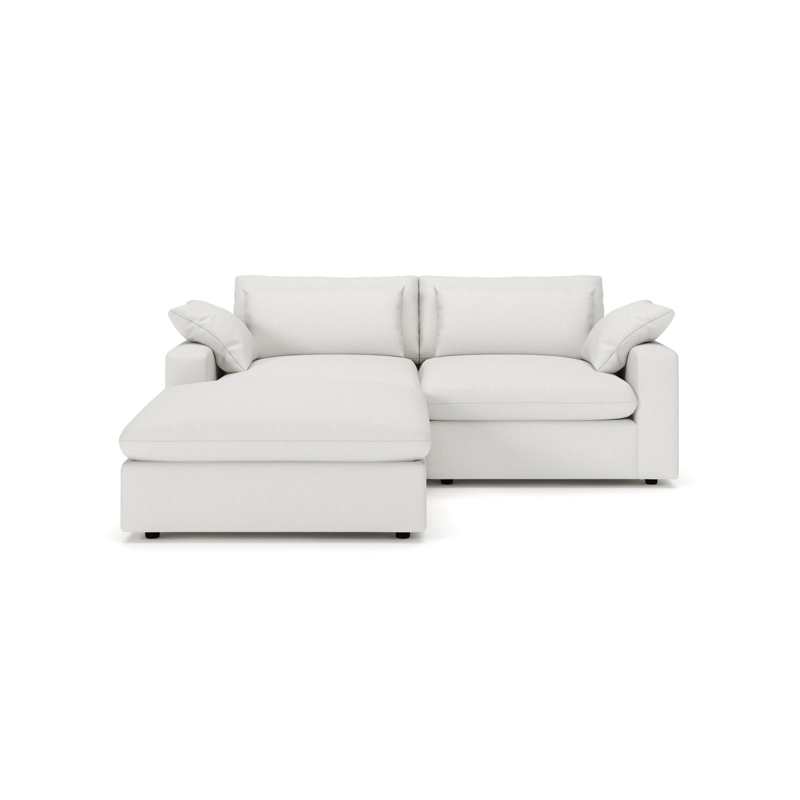 Remy Reversible Sectional, Macarena Beige Basketweave