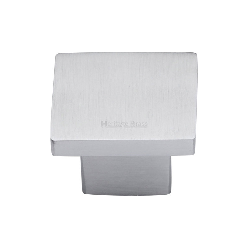 Heritage Brass Cabinet Knob Classic Square Design, 2.6cm H x 3.2cm W x 3.2cm D